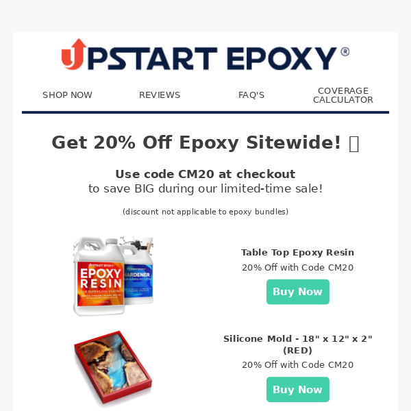 Get 20% Off Epoxy During Cyber Monday Sale 🤩