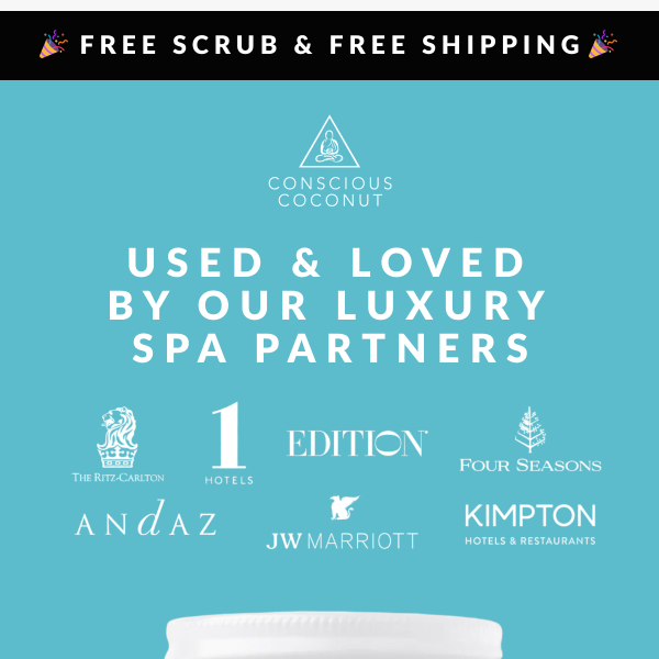 GET IT FREE: Luxury Spa-Approved Sugar Scrub 🥥