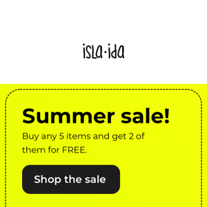 Summer sale! 🌞