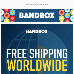 FREE worldwide shipping ends today!
