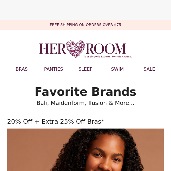 Your Favorite Brands for Less - Her Room