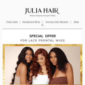 Selling Fast: $75 off for all Wigs