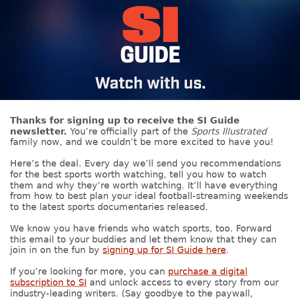 Welcome to SI Guide