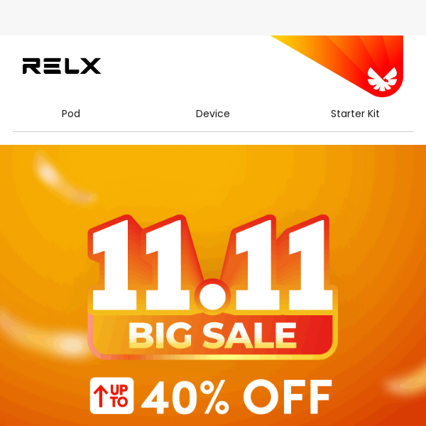 Up to 40% OFF #11.11 BIG SALE😍