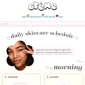 Upgrade Your Daily Skincare Schedule 💞🗓️