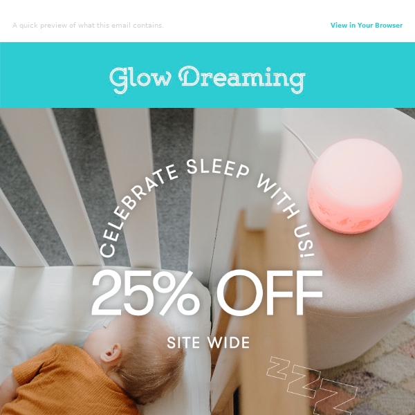 Celebrate Sleep with 25% OFF! 💤