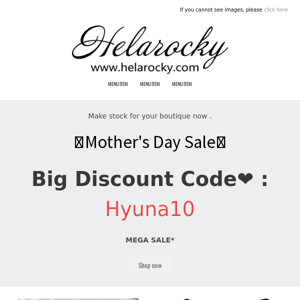 💗Mother's Day Sale💗  Discount code :Hyuna10