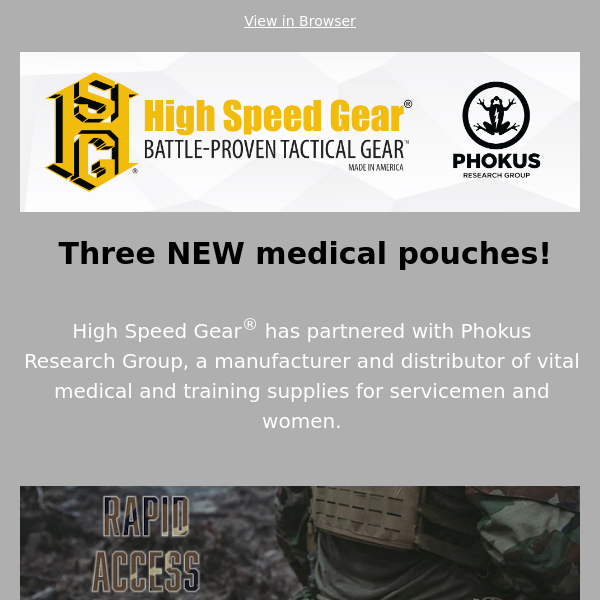 NEW Medical Gear DROP!