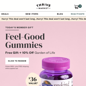 FREE elderberry gummies ($36 value) 🌱