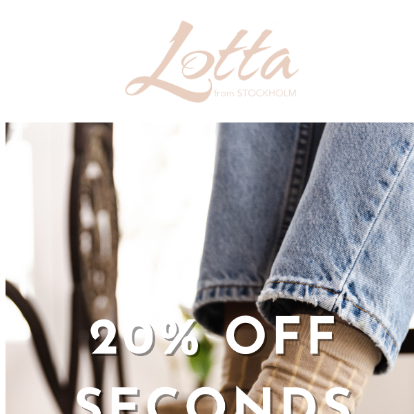 Seconds Sale | 20% off all Seconds 🍂