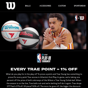 Every point Trae scores is 1% off