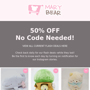 ✨ 💗Today's deal: 50% OFF Plushie Deal!💗 ✨