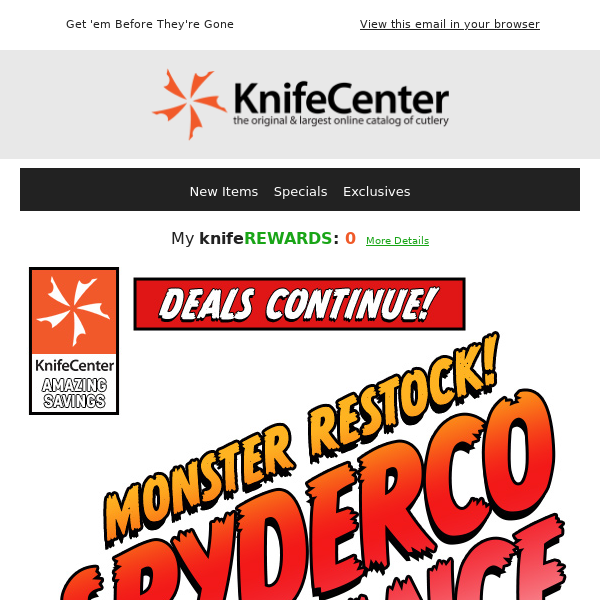 Don't Miss Out: Spyderco Clearance Event!