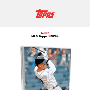 An Aaron Judge auto card featured in today's Topps NOW®!