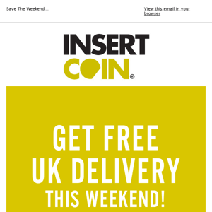 Free UK Shipping This Weekend - Plus A Worldwide Code...