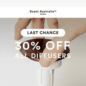 Cyber Monday Bring 30% Off Selected Diffusers For The Last Time