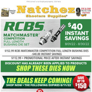 RCBS Instant Savings!