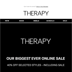 OUR BIGGEST EVER ONLINE SALE