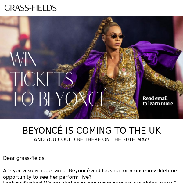 GIVEAWAY: 2 Beyonce VIP Tickets