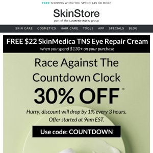 The COUTNDOWN is on! 30% Off Now... But Declining