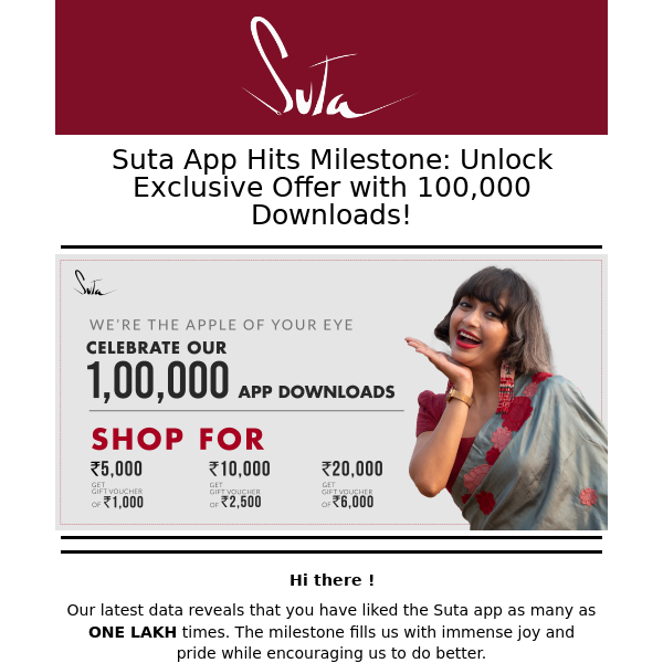 Suta APP-reciates your support <3