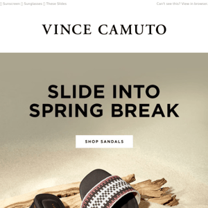 Slide Into Spring Break Sandals