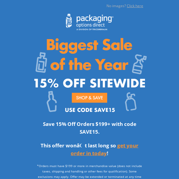 15% OFF SITE WIDE
