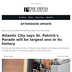 Atlantic City says St. Patrick's Parade will be largest one in its history