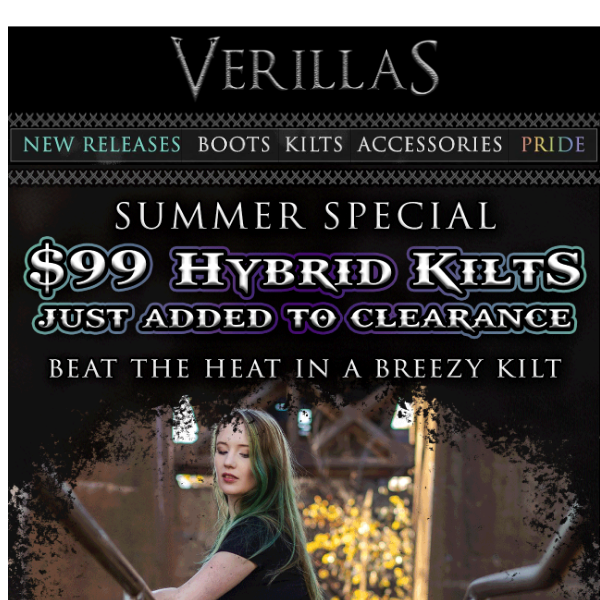Hybrid Kilts under $100, Breezy Summer Sale Starts Now. Get your Fresh new kilt before we sell out.