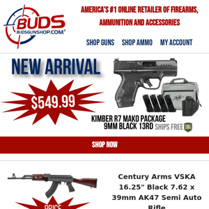 New Arrivals & Price Reductions From Buds!