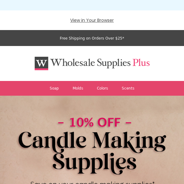 Burn Brighter with 10% Off Candle Making Supplies 🕯
