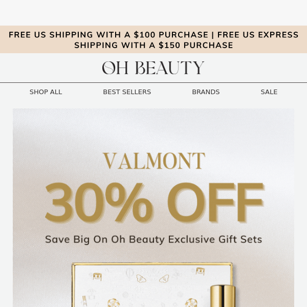 Take 30% Off Exclusive Valmont Featured Gift Sets ✨