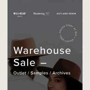 Warehouse sale incoming 🤠