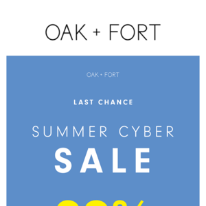 The Summer Cyber Sale Ends Tonight - Get 20% OFF Sitewide