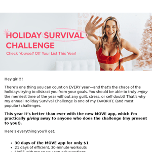survive the holidays (with me!!)