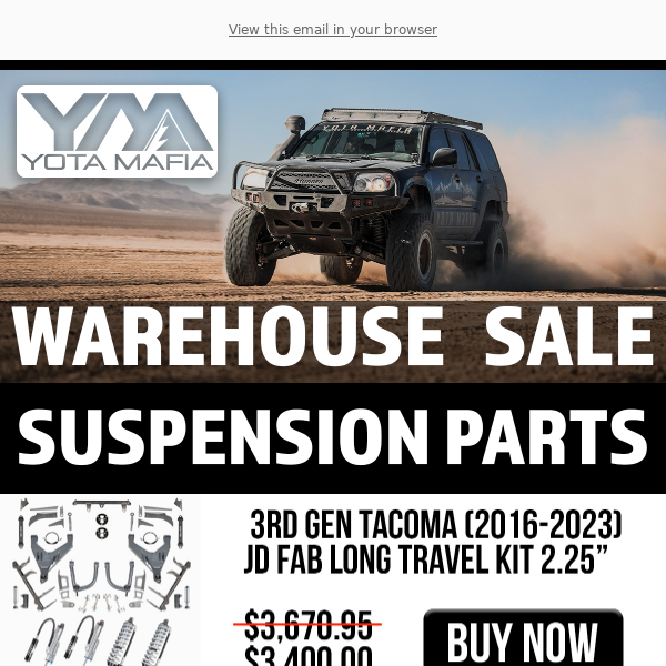 YM | Warehouse Sale Happening Now!