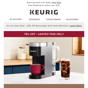 FIRST TIME EVER! $39.99 for a K-Supreme coffee maker