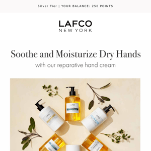 Soothe and moisturize dry hands