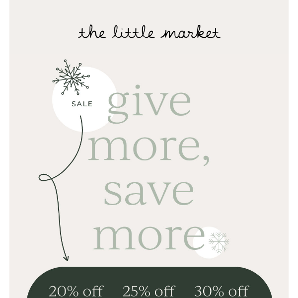 SALE Starts Now: Give More, Save More