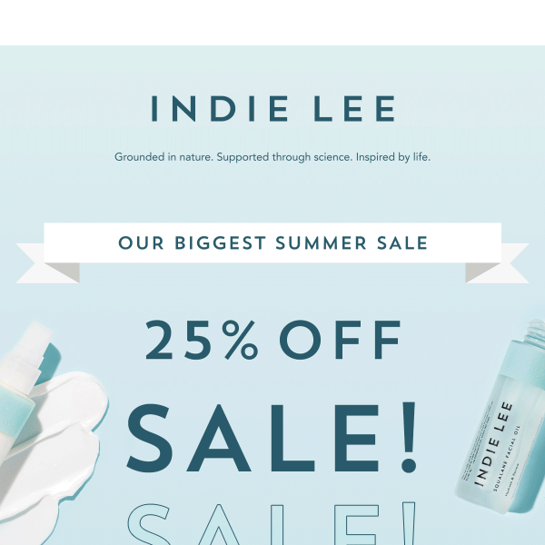 Summer Sale 25% Off - Starts today!