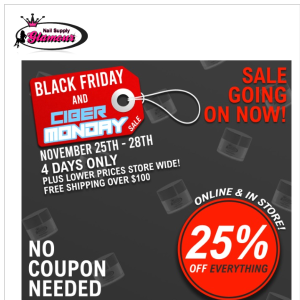 BLACK FRIDAY SALE GOING ON NOW !!! ON BEST NAIL SUPPLY !!