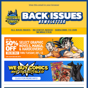 Back Issues This Week: Vengeance, New Gods, ENIAC, Amazing Spider-Man, DC Comics Presents, Kanan: The Last Padawan, and much more!