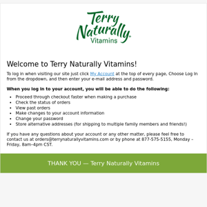 Welcome, Terry Naturally!