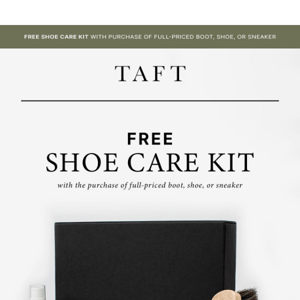 Free Shoe Care Kit With Purchase