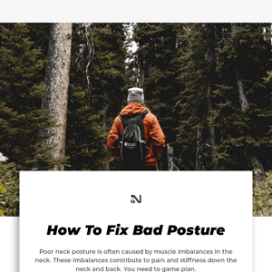 Know anyone with bad posture? Forward them this!