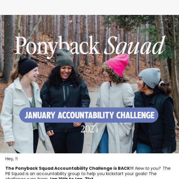 Ponyback Accountability Challenge