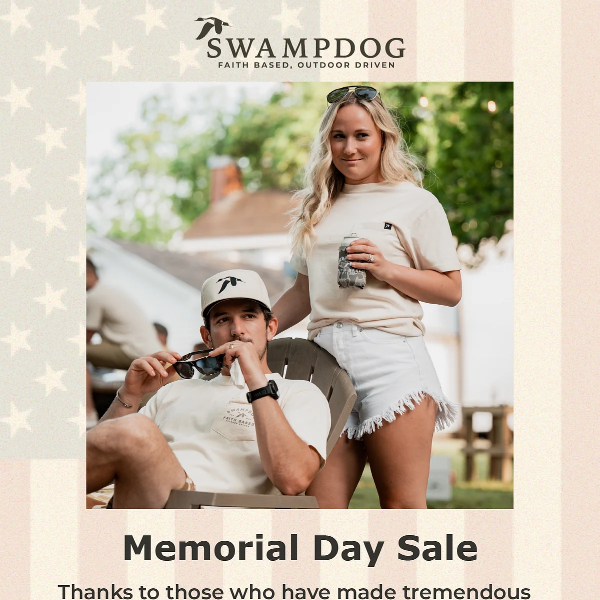 20% Off | Memorial Day Sale