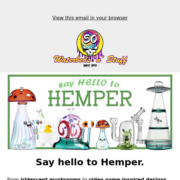 Uniquely Themed Bongs From Hemper are here!