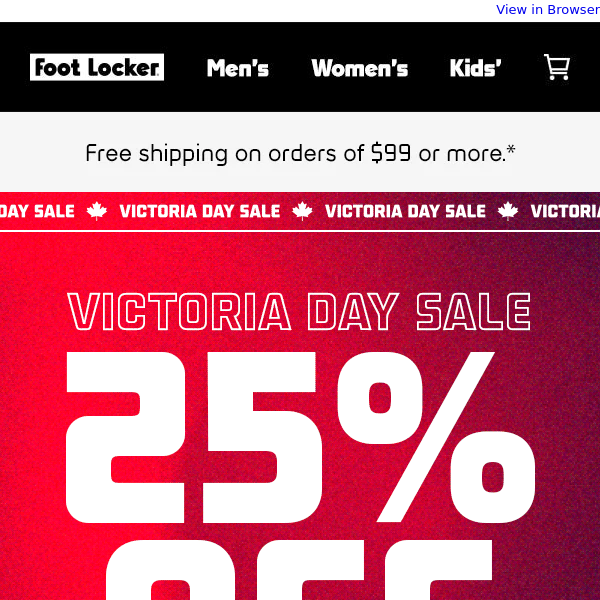 The Victoria Day Sale continues.
