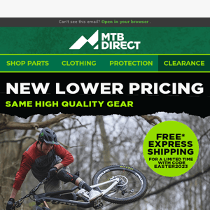 Same Great Gear, New Lower Pricing!
